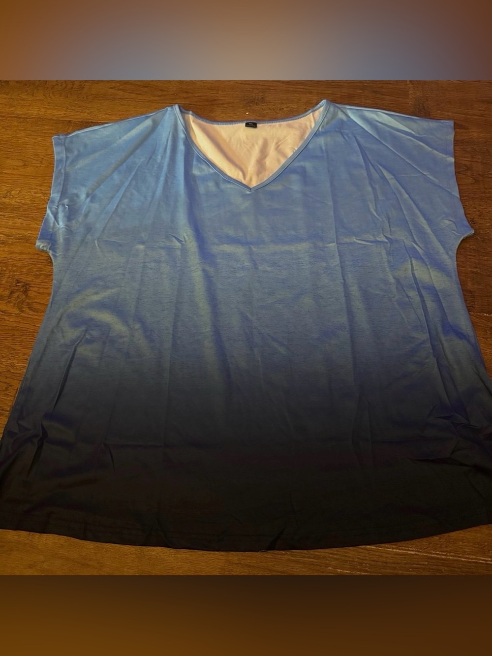 Blue ombre tee NEW 3X